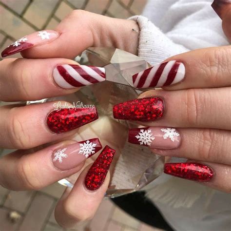 christmas nails on pinterest